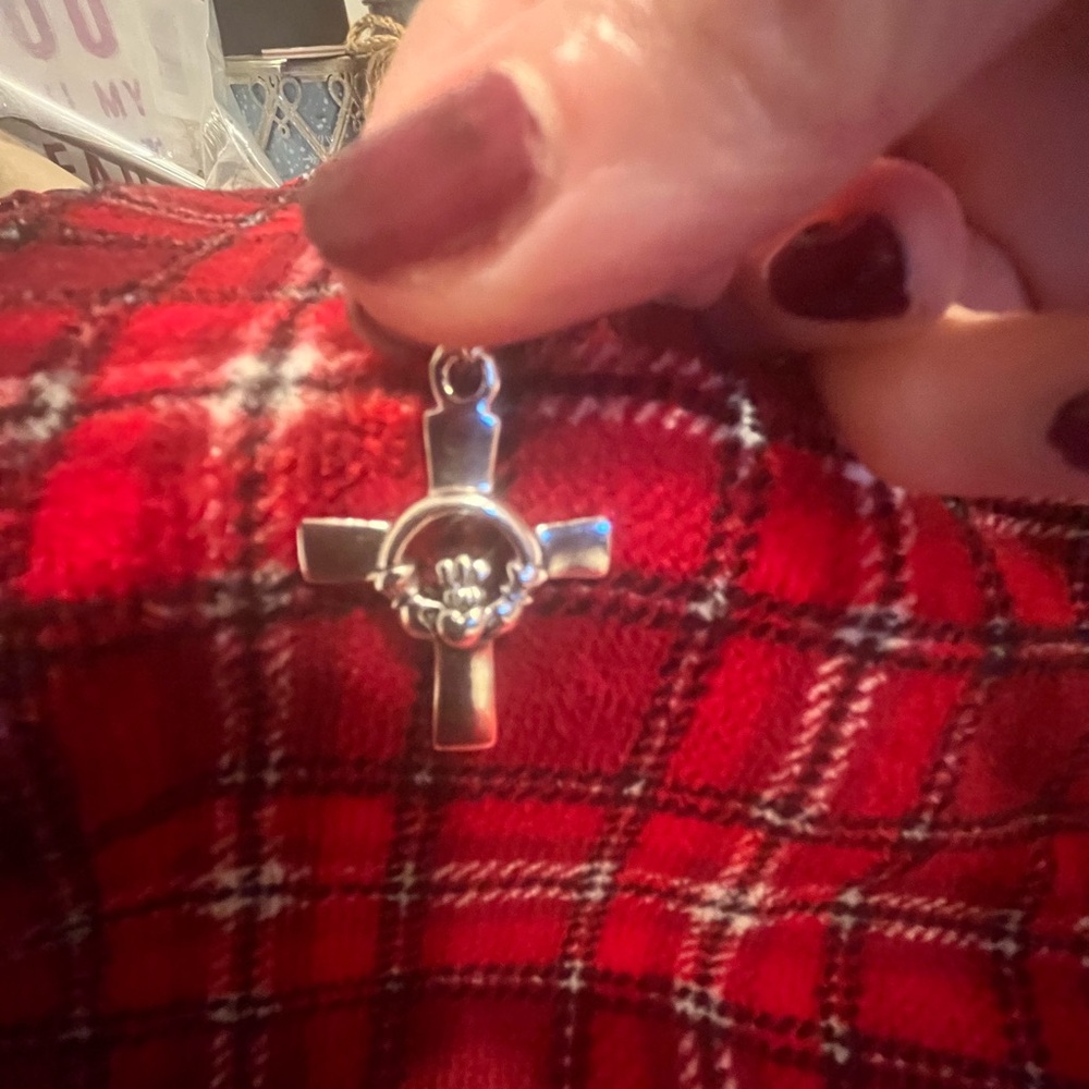 Sterling Silver Irish Cross Pendant